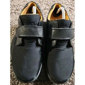 Dr. Comfort Annie Women’s Diabetic Shoes 9.5 W Black Leather Lycra Comfort